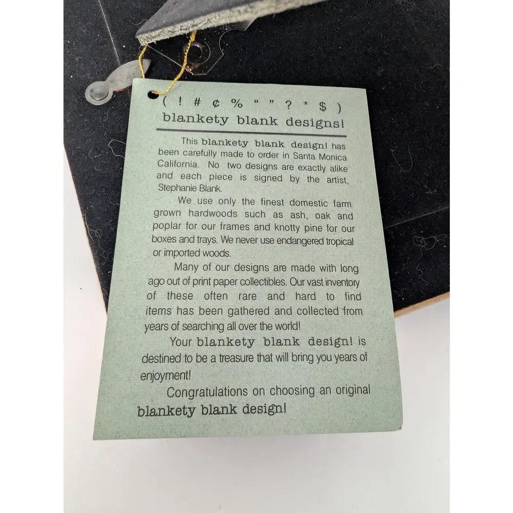 Blankety Blank Designs Scottie Dog Decoupage Wood Photo Frame